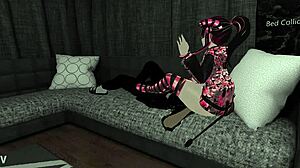 vrchat femdom facesitting leads to brutal passout game?