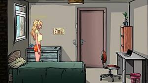 珍妮更衣室跪舔帮变态射精游戏