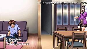 Anime Hentai Girl with Big Ass and Tits Gets Creampie Doggystyle Licking Pussy