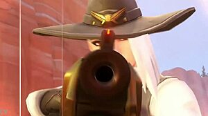 Overwatch Ashe's wildest fucks explode everywhere!