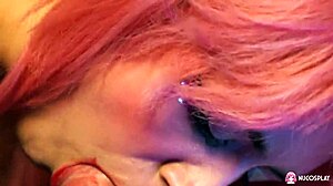 oh man this beautiful redhead rihanna black rides big cock cowgirl licks wet pussy moans loud