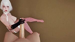 new year mishiro blonde strokes big dick sloppy deepthroat mouth fuck facial in 3d subway hentai