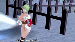 evelyn's zenless zone mmd christmas vibe