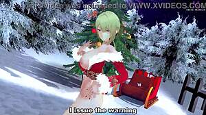 evelyn's zenless zone mmd christmas vibe