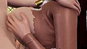 reindeer rider licks glans then gloryhole titfuck cumface blast?