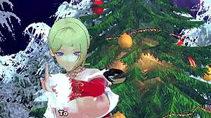 evelyn's zenless zone mmd christmas vibe
