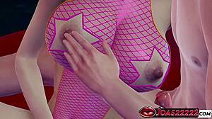 Hey hitomi, fishnets in pool lead to pussy kissing, g spot fingering, moans, anal vibrator and squirt end?