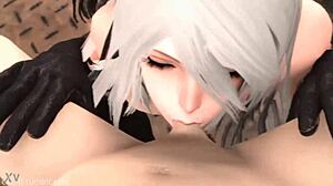 man, i always knew a2 from nier automata was a pro at blowjobs... damn!