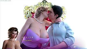 Cheating Housewife Sucks 10 Inch Cock in Cuckold Hentai Gameplay Scenes!