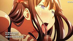 Anime Hentai Girlfriend Craves Intense Doggy Creampie After Blowjob and Lick