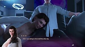 Cheating Housewife Sucks 10 Inch Cock in Cuckold Hentai Gameplay Scenes!