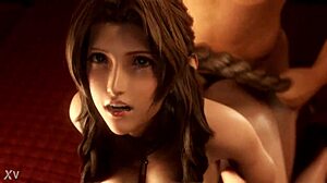 hey aerith sneaks into corneo's mansion final fantasy 3d animation
