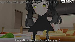 Giantess Luna's Massive Food Masturbation Guest Surprise!!