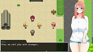 girl calls stranger at public phone and fingers herself wildly outdoors