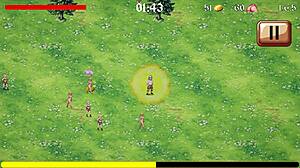 as a virgin knight with this proud huge cock i saved my first creampie gangbang for that sexy japanese femdom big tits warrior lady in hentai game