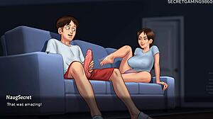 Stepmom's Car Kiss Turns Horny 3D Hentai Fuck