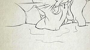 tantacrawl pins femboy against bath wall for deepthroat bukkake assfuck