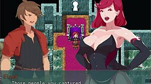 Erza Scarlet Tramples Big Ass in Nylon Pantyhose