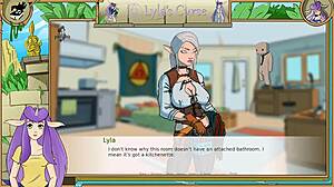 lyla's curse unfolds part 5 as busty elf babe handjobs muscular monster cock by the bath with shaved pussy tease