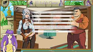 lyla's curse unfolds part 5 as busty elf babe handjobs muscular monster cock by the bath with shaved pussy tease