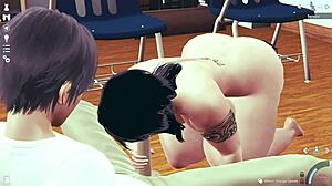 hey dude that hot profesora's banging the employee with her big tits and squirting everywhere