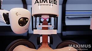 Cock Gets Milked Dry By Pulsing AI Machine Animation With Wet Sounds