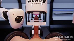 Cock Gets Milked Dry By Pulsing AI Machine Animation With Wet Sounds