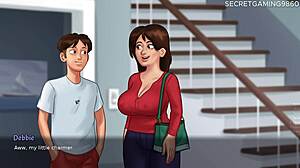 stepmom's panties drenched in my hot cum summertime saga