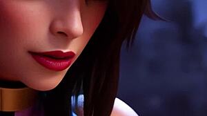 mileena teases johnny cage in fat ality intro vertical ai clip