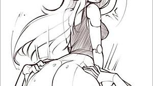 naughty robot teens get assfucked and cum-filled in wild hentai compilation