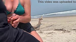 crazy milf handjob cums public outdoor