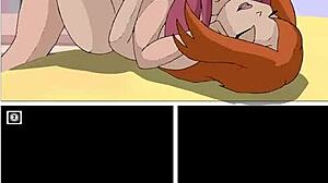 Winx babes flash naughty pussies in interactive comic babe play