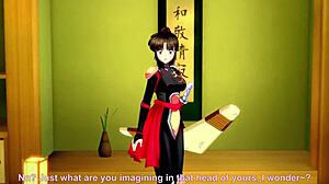 Sango Delivers Epic Blowjob In Ninja Costume