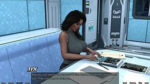 stranded in space 70 sexy step-sis craves huge cock deep in mouth right after steamy shower creampie finish