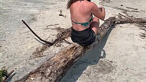 crazy milf handjob cums public outdoor