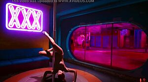 i feel the cyberpunk striptease pulling me into her beautiful nude game world slowly