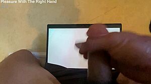 watching taiphim66xx hentai vids i stroke hard handjob solo to massive bukkake cumshot