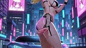 Princess peach in cyberpunk outfit dances sexy 😍 ai animation vibes 🔥