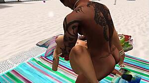 Whoa, miss sexy petite ebony virgin anime girl turns 18+!