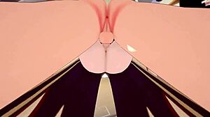 Mona and Hu Tao Take Doggystyle Cowgirl Foursome Creampie in Genshin