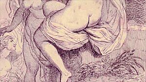 Vintage erotic drawings come alive with steamy poses and touches