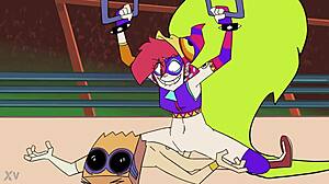 demencia dominates dr flug in wild villainous hentai parody fuckfest by zlushot