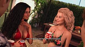 in my bimbo dream 38 latina milf flashes her big ass