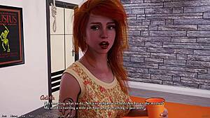 slutty redhead humiliates small dick boyfriend after accidental pregnancy in being a dik game