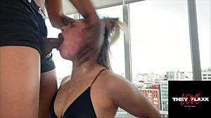 Latina Slut Chokes on Daddy's Big Black Cock Then Gets Pounded Hard