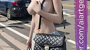 Bus stop pussy rub asmr whispers 3d ai twist