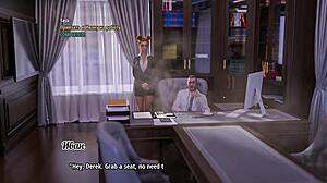 roommate's huge cock double penetrates big tit redhead slut in gym!