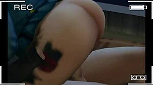 Does sexy redhead otaku with glasses crave doggystyle creampie?