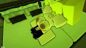 Fucking Roblox Slut Doggystyle Creampie Fills Her Tight Ass