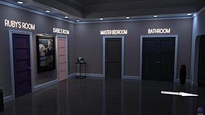 Horny stepson returns home to midnight paradise bliss